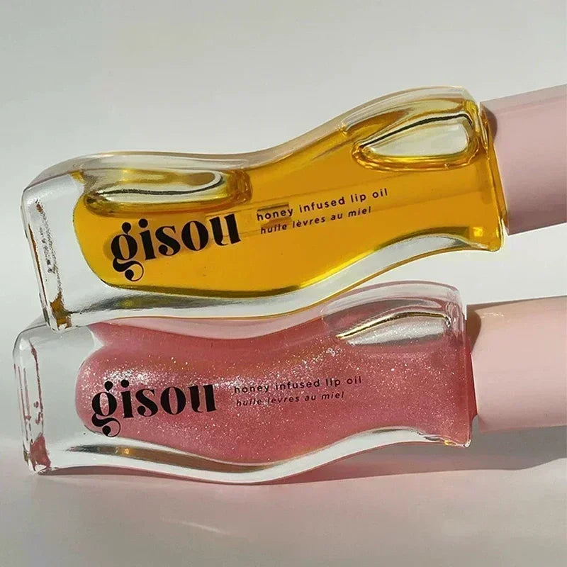 Gisou Moisturizing Lip Balm Original Lip Oil Care Lip Benetitnt for Lips Plumping Exfoliating New Color RASPBERRY SWIR Gloss