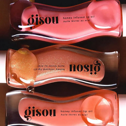Gisou Moisturizing Lip Balm Original Lip Oil Care Lip Benetitnt for Lips Plumping Exfoliating New Color RASPBERRY SWIR Gloss
