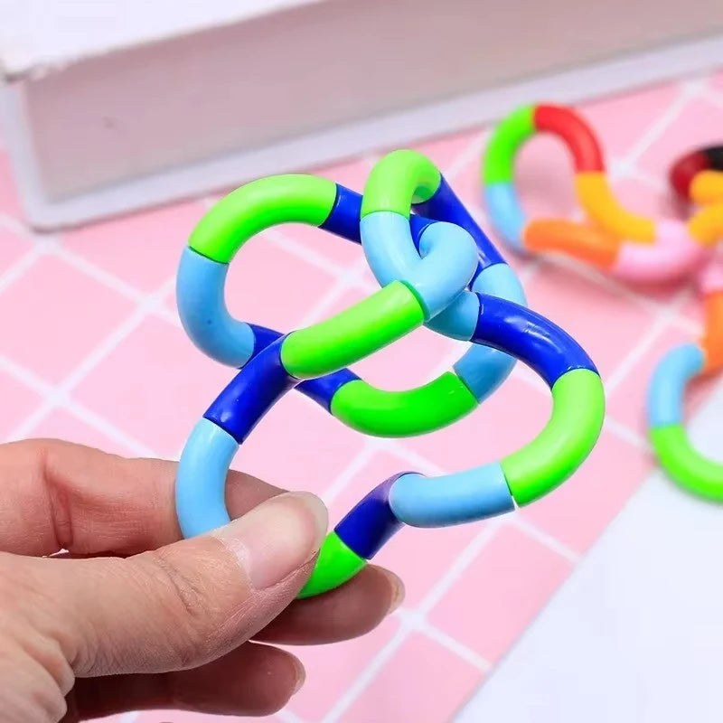1/3/5Pcs Tangle Fidget Toy Deformation Sensory Hand-Eye Coordination Toy Anxiety Relief Twist Toy for Kid Adult Fine Motor Skill