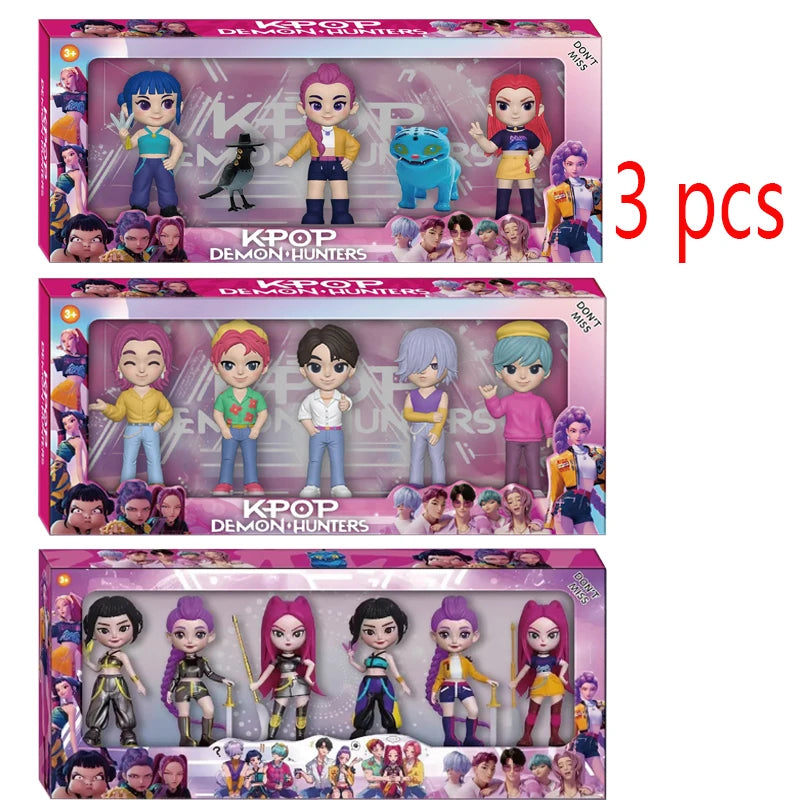 Bandai 2026 New Kpop Demon Hunters Figure Model Toy Pvc Cartoon Desk Decoration Collection Figures Model Toyfor Kid Gift
