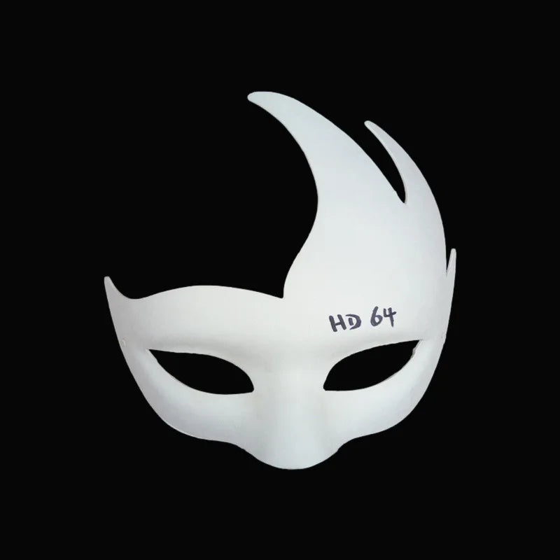 12/20/24 Pcs Halloween Mask DIY Paintable Blank Mask Paper Art Masks DIY Painting Masks For Masquerade Cosplay Party