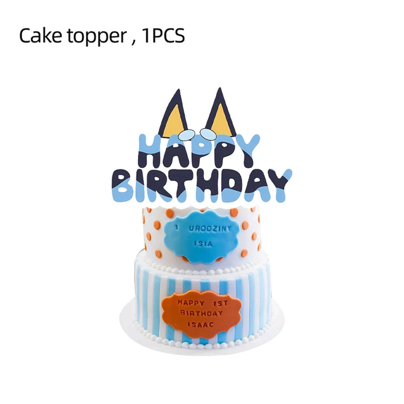 New Cartoon Dogs Birthday Party Decoration Full Set Kit
