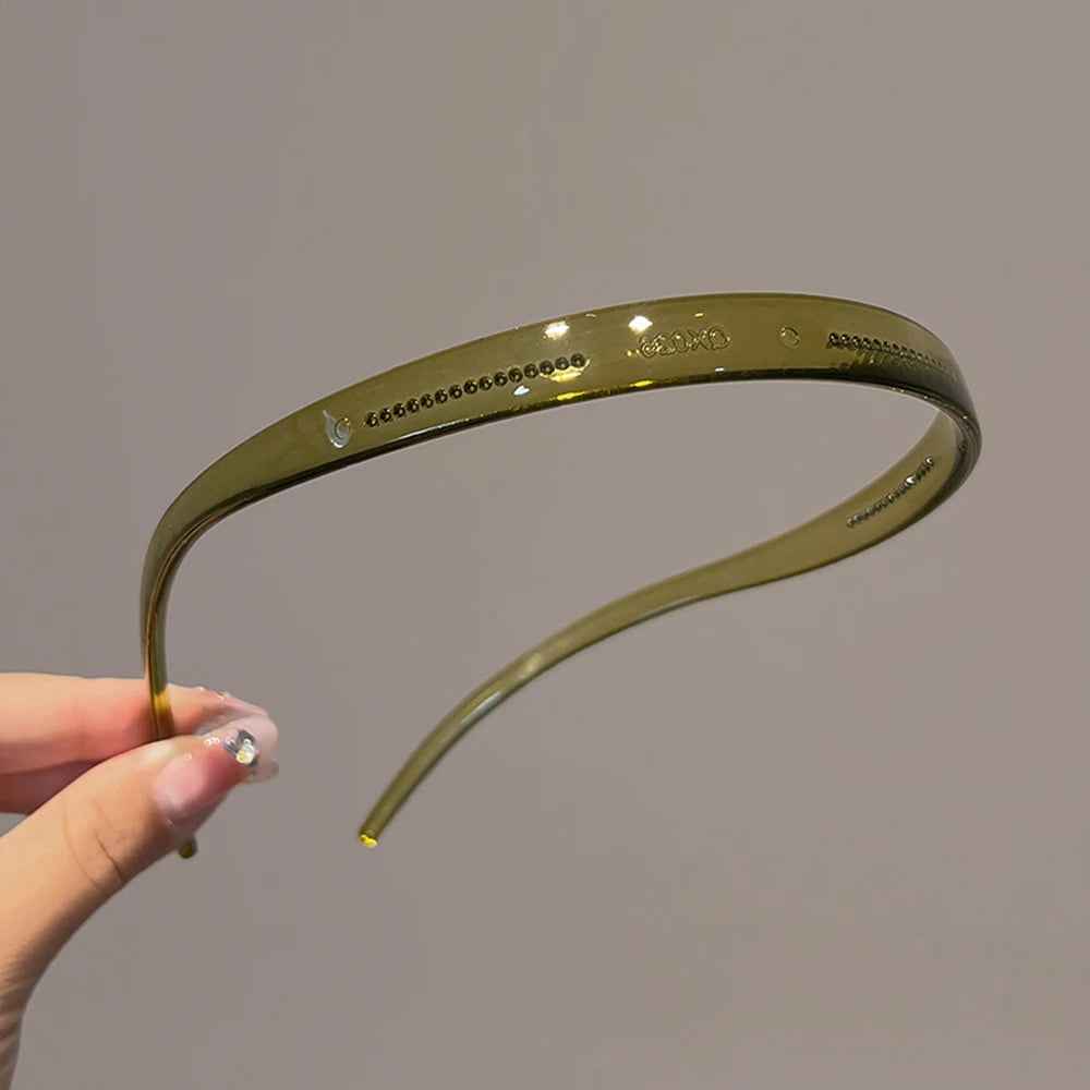 Fashion Sunglasses shaped Headband Anti-Slip Acrylic Hairbands for Women Invisible Hair Hoops Fixed Headband Hair Accessories