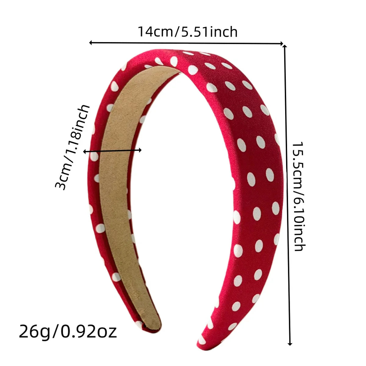 Y2K Retro Boho Breeze Wind Dot Stretch Women's Hairbands Korean Ins Fashion Wide Headbands Yoga Sports Dating Hair Accessories