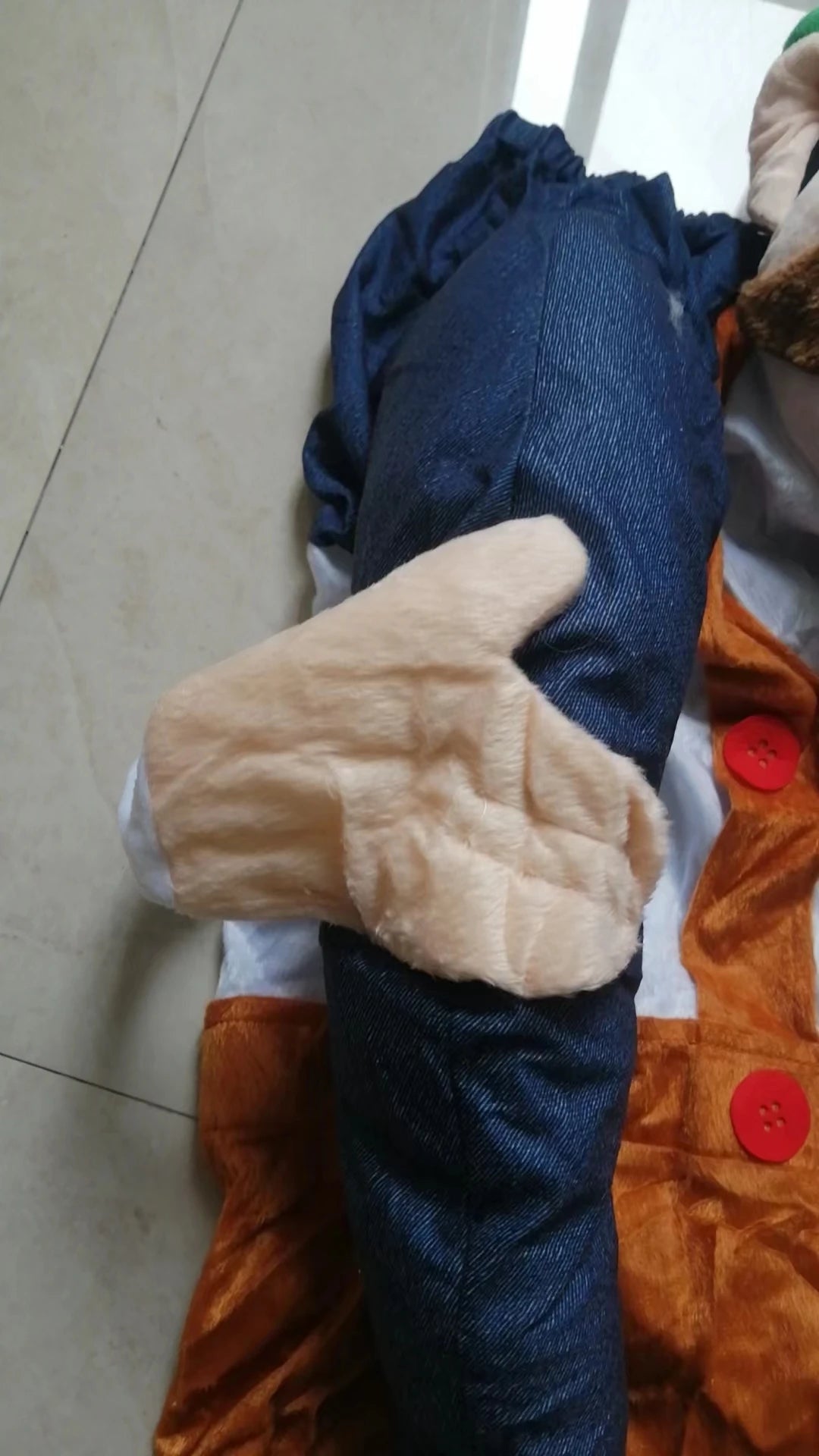 Woman Men Brown Bear Magic Pants Animals Fake Legs Woman Men Christmas Halloween Cosplay Costume