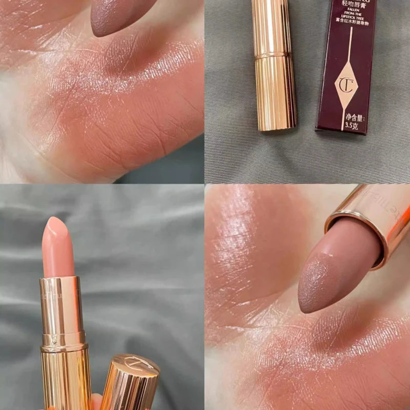 Charlotte Tilbury Jelly Lip Gloss Lip Care Essence Mirror Lip Gloss Lipstick Matte Finish CT Matte Lip Gloss Small Gold Tube