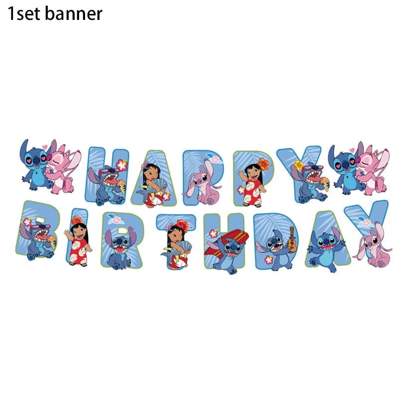 Disney Stilt themed party disposable cutlery paper cup paper plate table bra flag children's birthday party decoration set