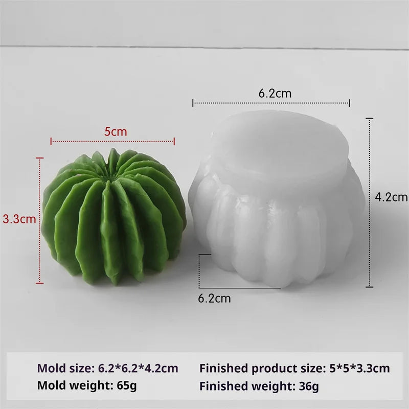 3D Silicone Candle Soap Mold Cactus Succulents Plaster Cement Mold Home Decoration DIY Aromatherapy Wedding Gifts silicone molds