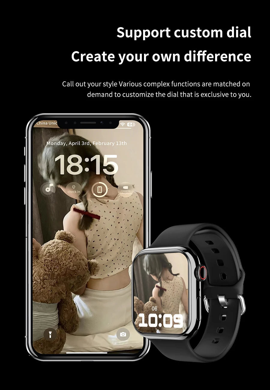 2026 Series 10 Watch 10 GPS Smart Watch Memory Music Video Bluetooth Call Heart Rate Waterproof NFC Smartwatch For Apple Android