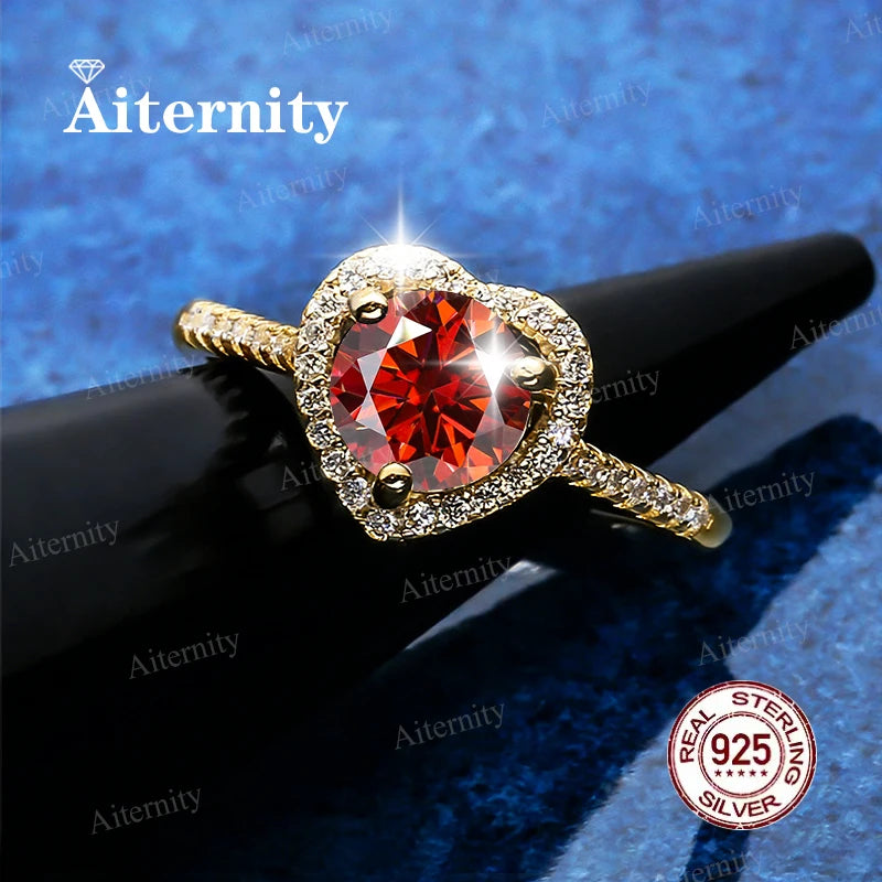Moissanite And Zircon Ring D VVS1 Adjustable Size S925 Sliver Wedding Rings for Women Jewelry Party Fashion Top Quality Ring