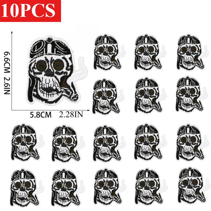 10/23PCS Wholesale Lots/set of Horror Ghost Haunted House Mummy Patch  Embroidery DIY Cloth Sticker Badge Ironing Jeans/cloak