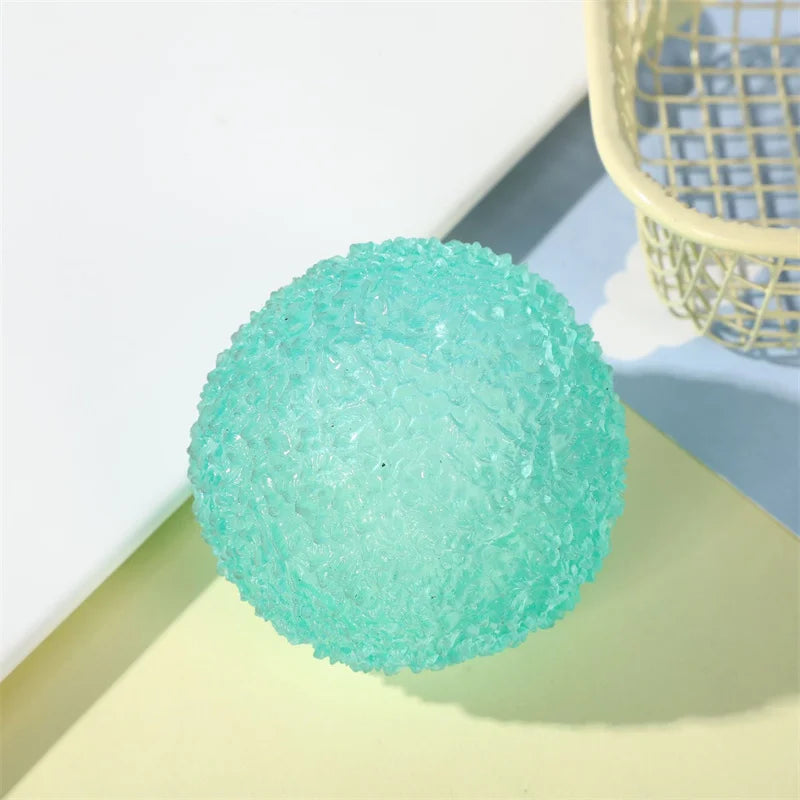 Squishy Stress Balls Multicolor Texture Ice Ball Squeeze Toy for Kids Adult Quiet Sensory Fidget Toy Halloween Christmas Gift