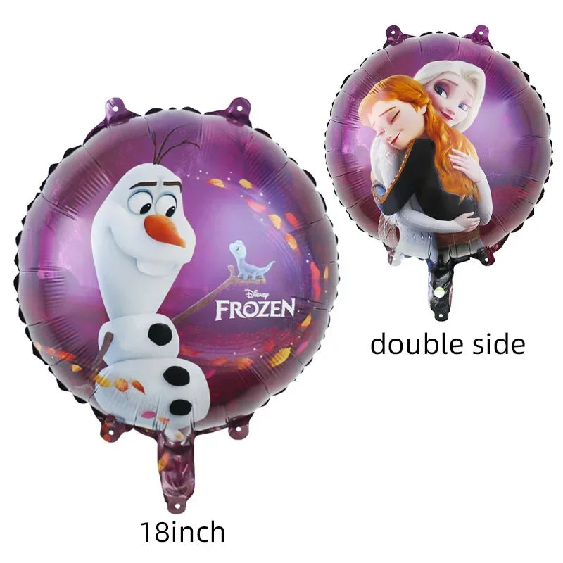 1pcs Princess Frozen Balloon Cartoon Elsa Anna Olaf Foil Balloon for Children's Birthday Party Baby Shower Decoration