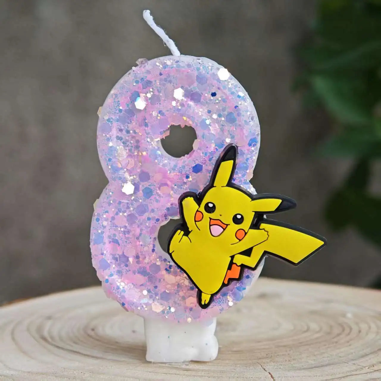 Pokemon Candle Number 0-9 Soccer Candle Pikachu Cake Decoration Boy Birthday Party for Kids Baby Shower Decor Gift