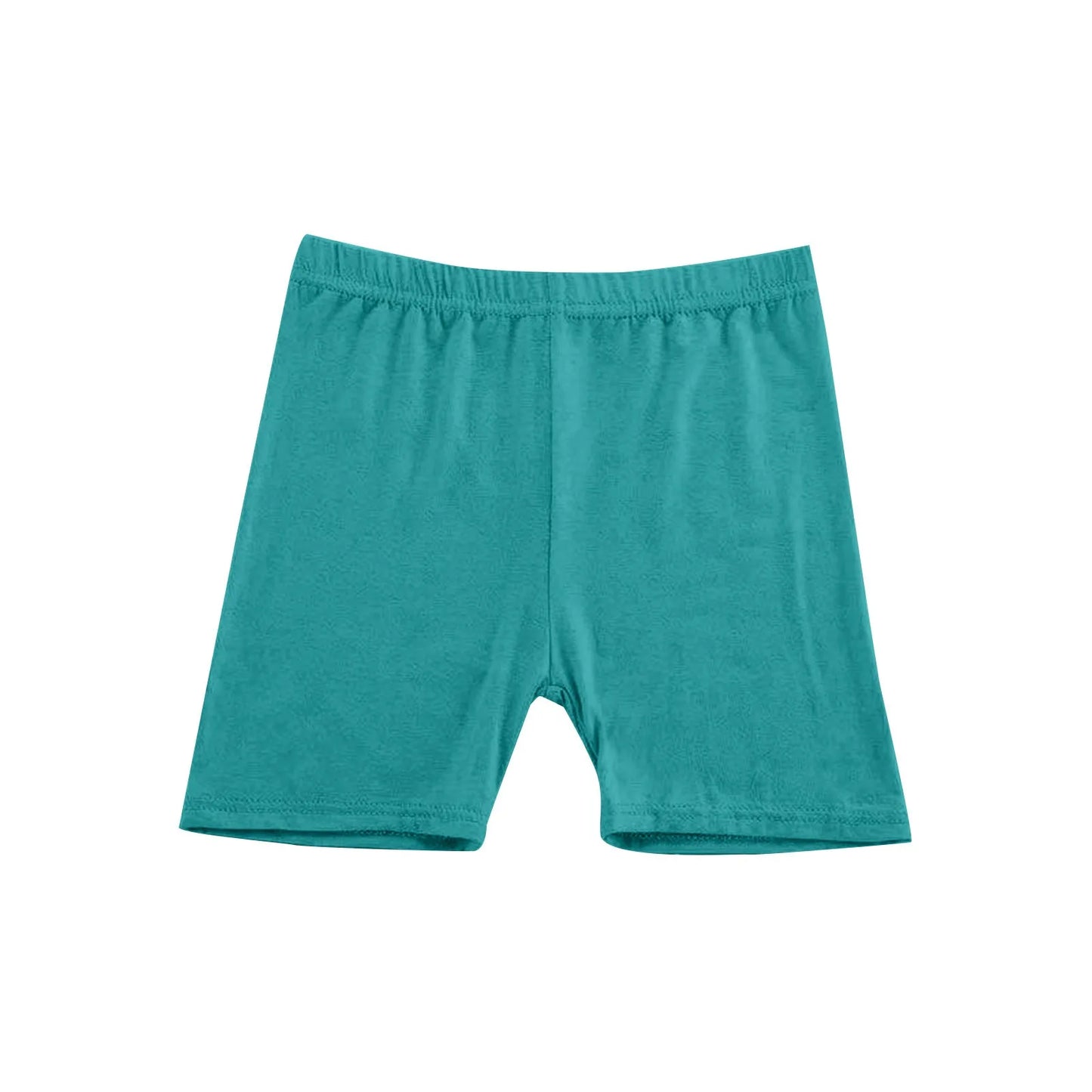 Girls Summer Safety Leggings Cycling Pants Children Anti-emptied Stretch Solid Color Mid-rise Yoga Dancing Shorts 1PC