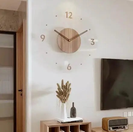 Modern Transparent Floating Digital Wall Clock Decoration Special Material Disk Battery Powered Home Decorative Wall Clock