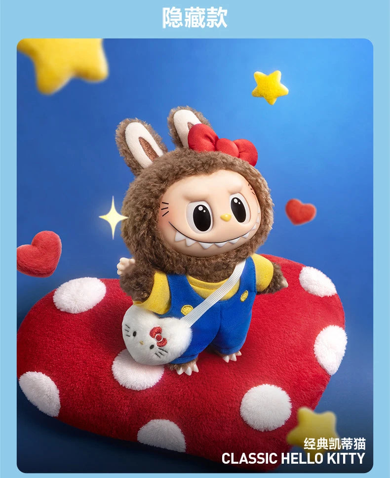POP MART Labubu Monsters Sanrio Characters Series Vinyl Plush Mystery Guess bagBlind Box Anime Figure Soft Toy for Desktop Decor