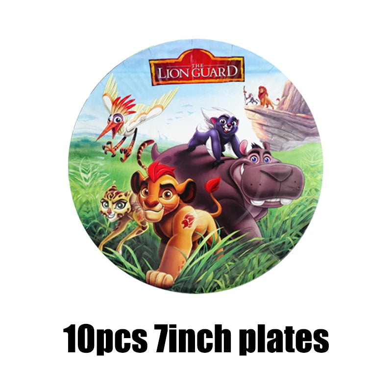 Disney The Lion King Birthday Party Decoration New Plates Cups Napinks Tablecloth King Lion Birthday Balloon Party Favor Balloon
