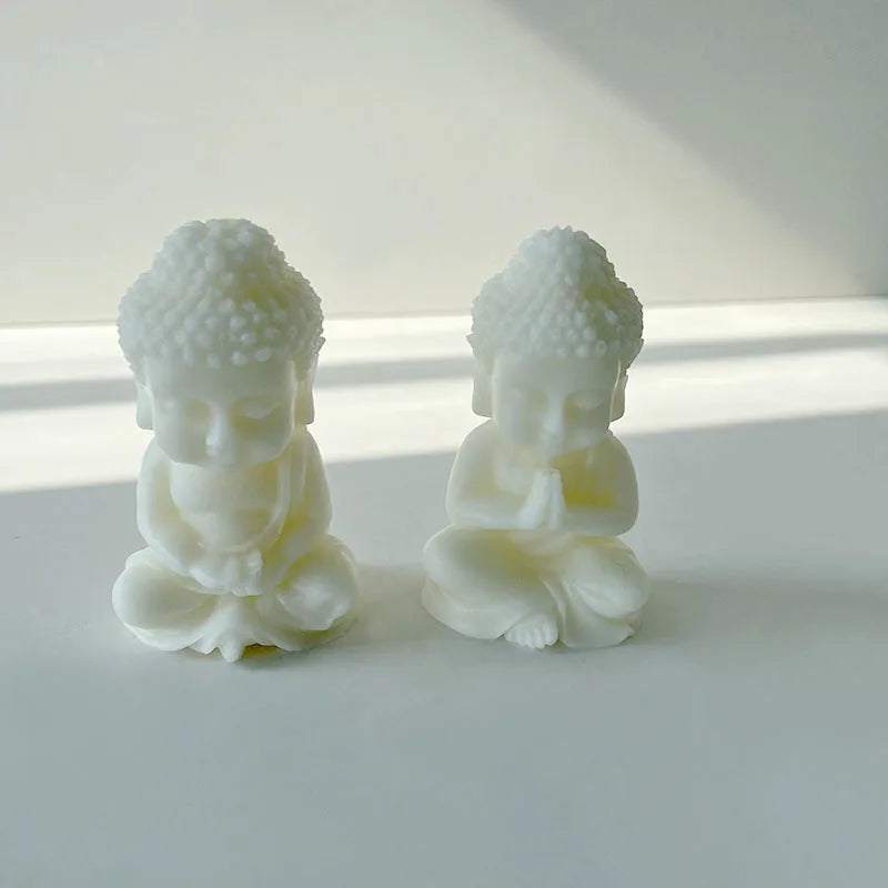 Creative Lotus Flower Buddha 3D Silicone Candle Soap Mold Home Decoration DIY Aromatherapy Gifts moldes de silicona silicone