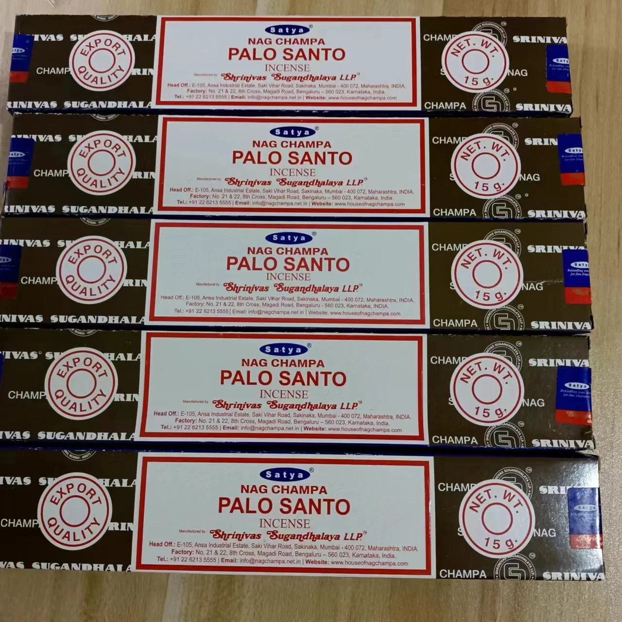 5BOX NAG Champa Incienso Satya Incense Collection Satya Handmade Sticks with Flavors Refreshing Medicinal Aromas Home Fragrances
