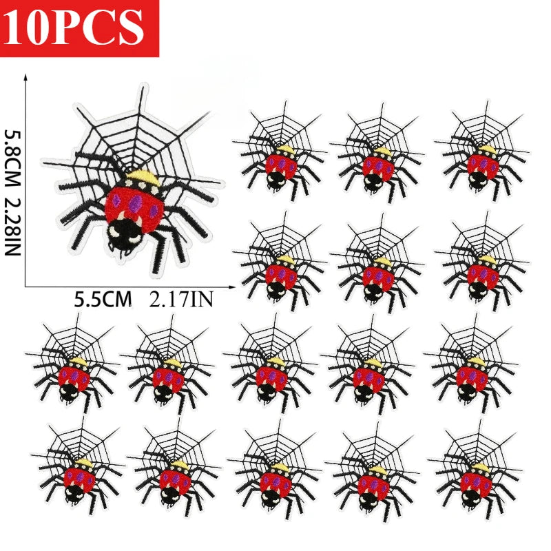 10/23PCS Wholesale Lots/set of Horror Ghost Haunted House Mummy Patch  Embroidery DIY Cloth Sticker Badge Ironing Jeans/cloak