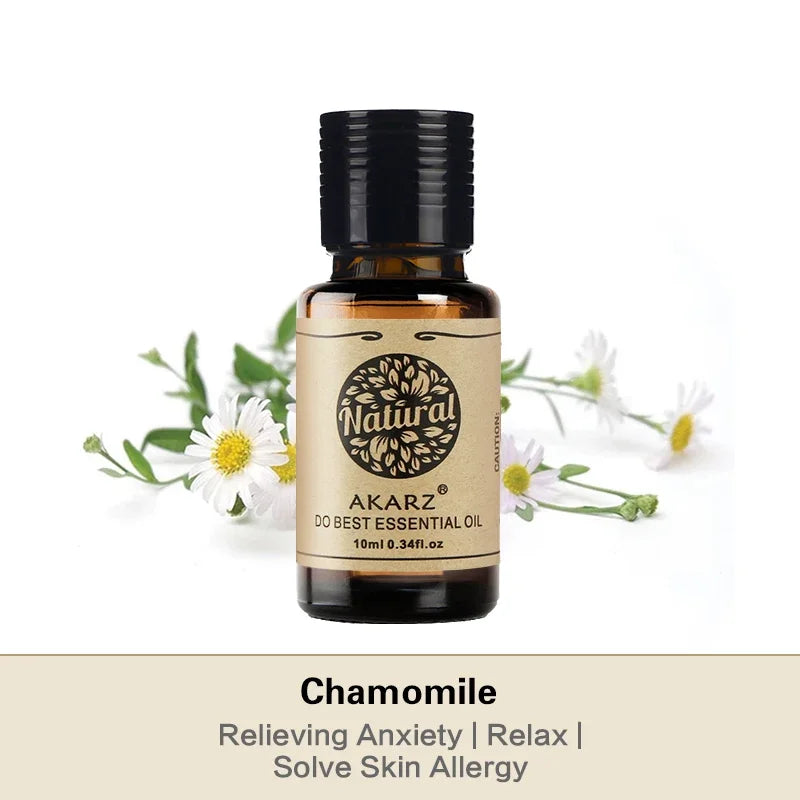 AKARZ Chamomile Essential Oil Natural Aromatherapy Comfort Relieve Pain Improve Sleep Chamomile Oil