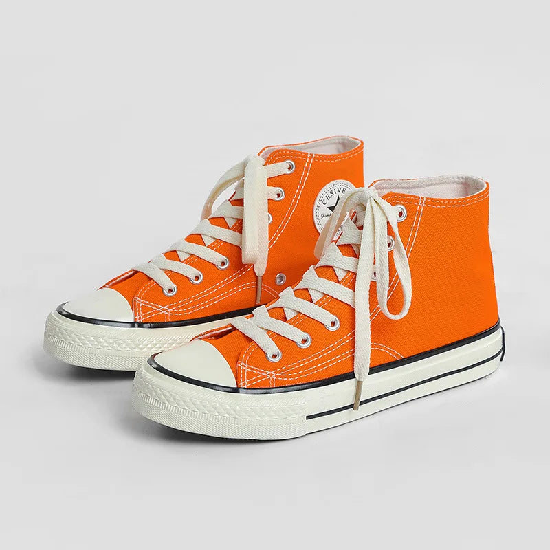 Children's Mid-Top Canvas Shoes Soft Bottom Comfortable Casual Children's Shoes Boys and Girls Non-slip Breathable Board Shoes