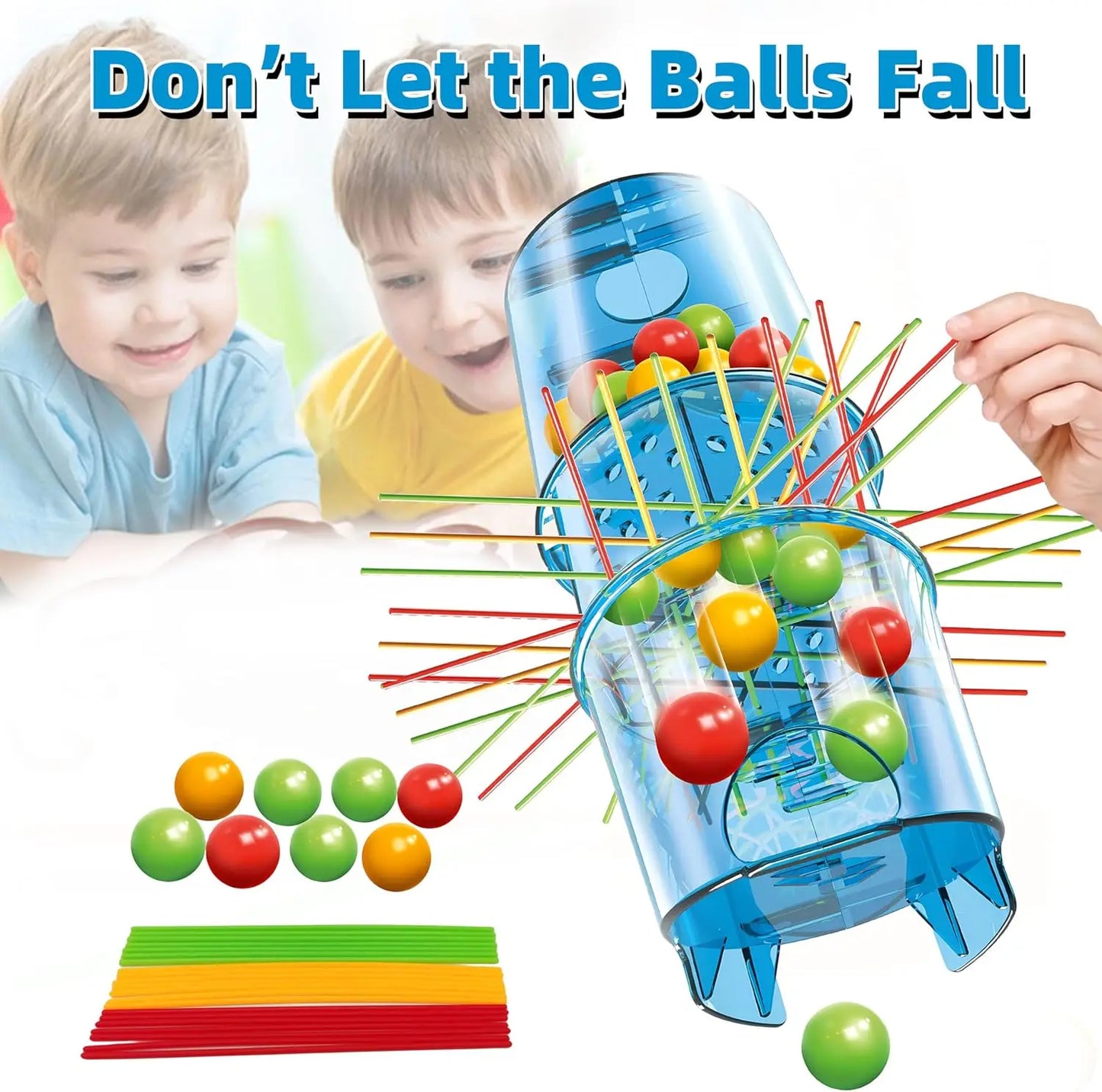 Don'T Let The Ball Fall,Best Board Game for Family,Party,Puzzle toy,2-4 Players,hand-eye coordination, fine motor, thinking