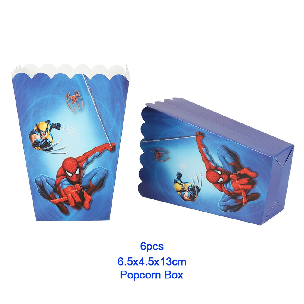 Spider Man Birthday Party Decor Paper Cups Plates Tablecloth For Kids Boy Spiderman Baby Shower Party Decorations Party Supplies