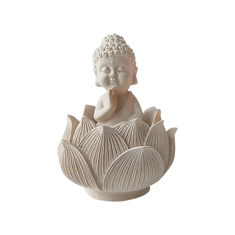Creative Lotus Flower Buddha 3D Silicone Candle Soap Mold Home Decoration DIY Aromatherapy Gifts moldes de silicona silicone