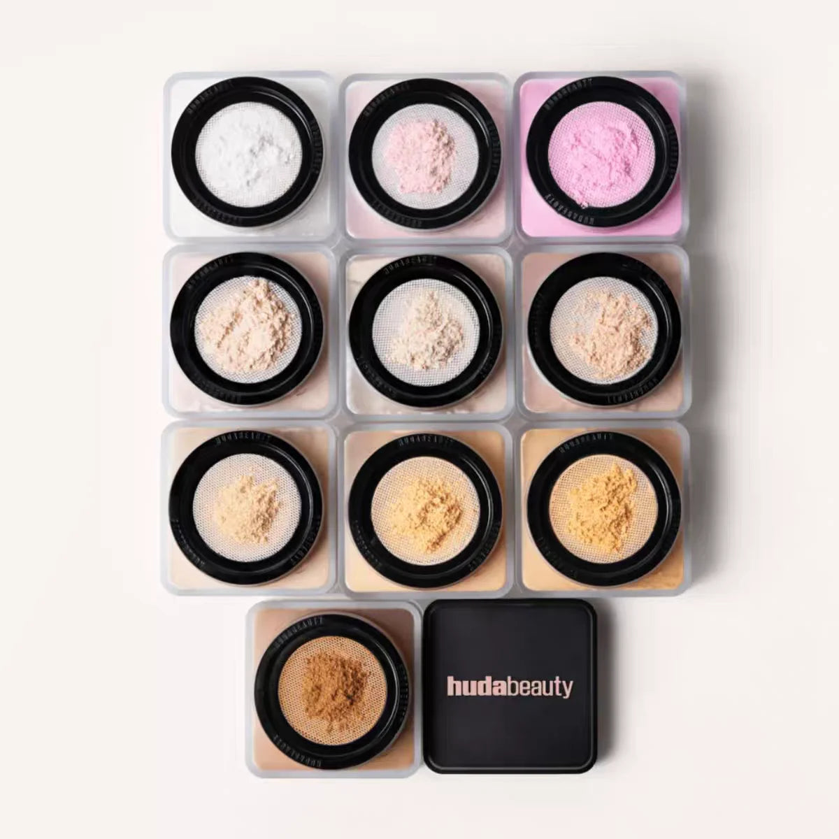 New Huda Easy Bake Loose & Setting Powder Long Lasting Oil Control Matte Waterproof Brightening Loose Powder Makeup Cosmetics