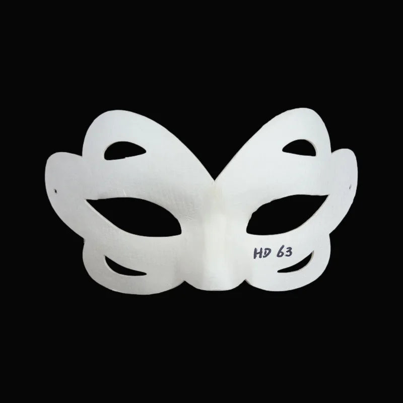 12/20/24 Pcs Halloween Mask DIY Paintable Blank Mask Paper Art Masks DIY Painting Masks For Masquerade Cosplay Party