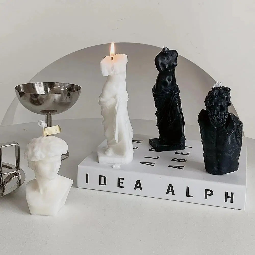 Nordic Style David Scented Candles Mordern Home Desktop Decorations Accessories Aroma Candles Birthday Gifts Luxury Candle Decor
