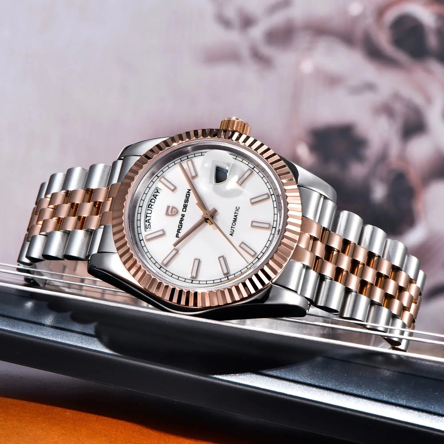 PAGANI DESIGN 2026 New Enamel Dial DD36 Luxury Silver Gold Automatic Watch For Men AR Sapphire crystal Mechanical Wristwatch Men