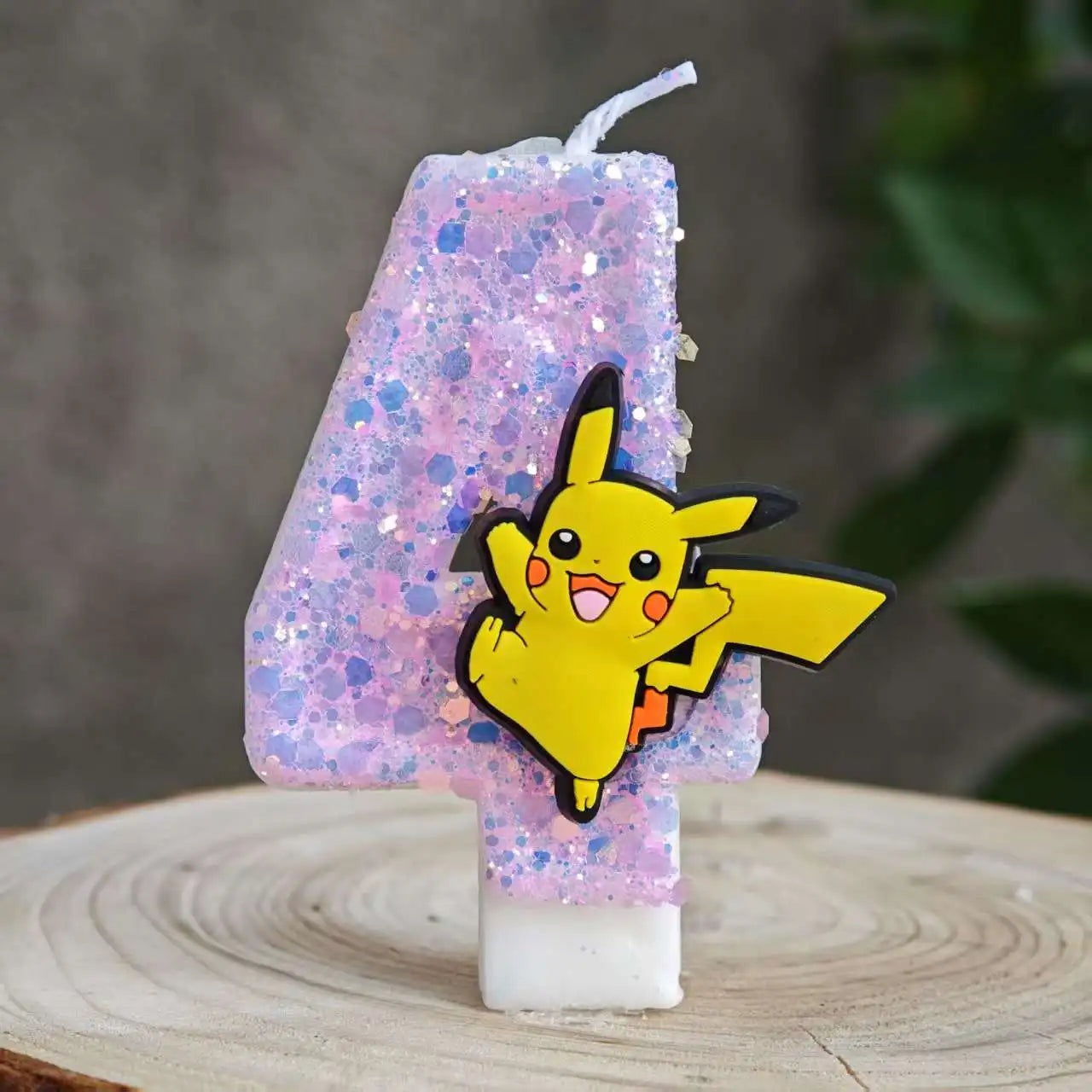 Pokemon Candle Number 0-9 Soccer Candle Pikachu Cake Decoration Boy Birthday Party for Kids Baby Shower Decor Gift
