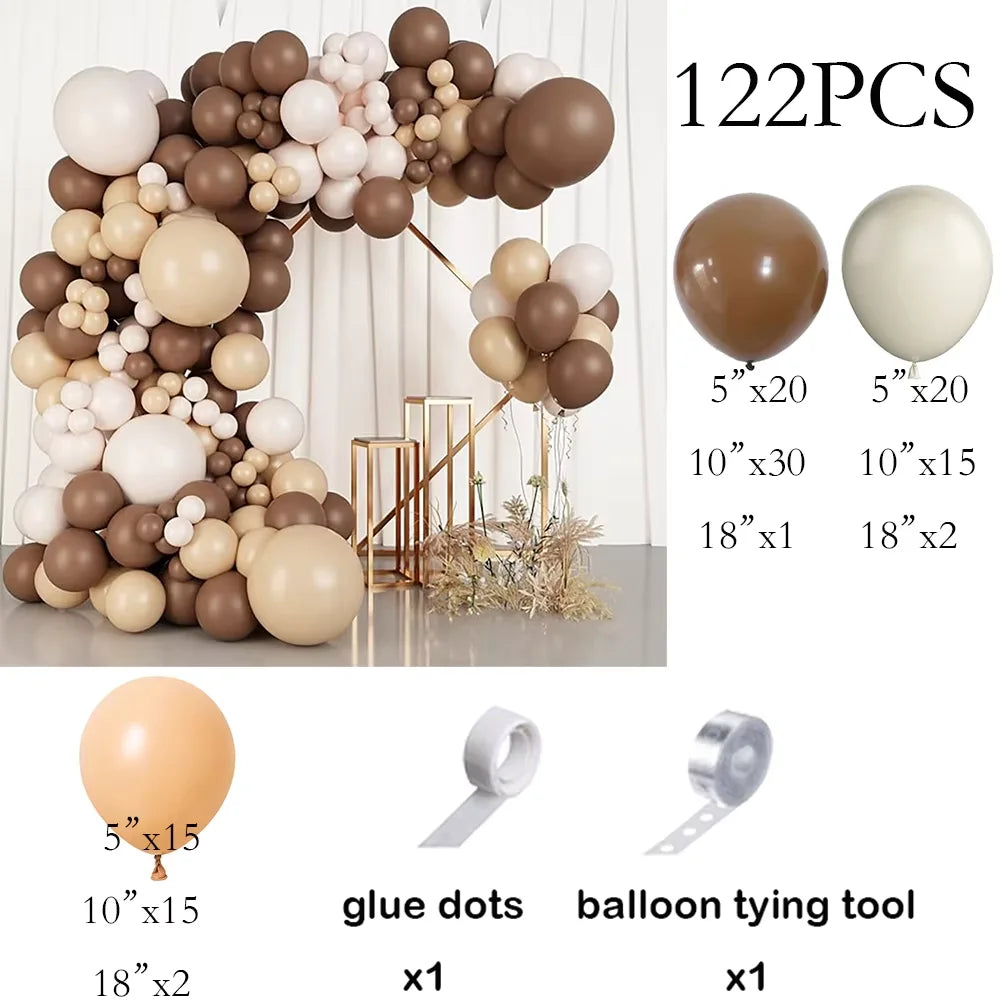 Nude White Sand Balloons Arch Kit Skin Gold Balloon Garland Kids Birthday Party Baby Shower Wedding Graduation Decoration Globos