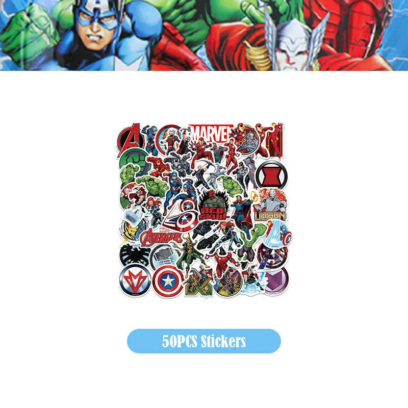Happy Marvel Theme Avengers Birthday Decoration Set Cups Plates Tablecloth Masks Superhero Balloons Party Supplies Favors Gifts