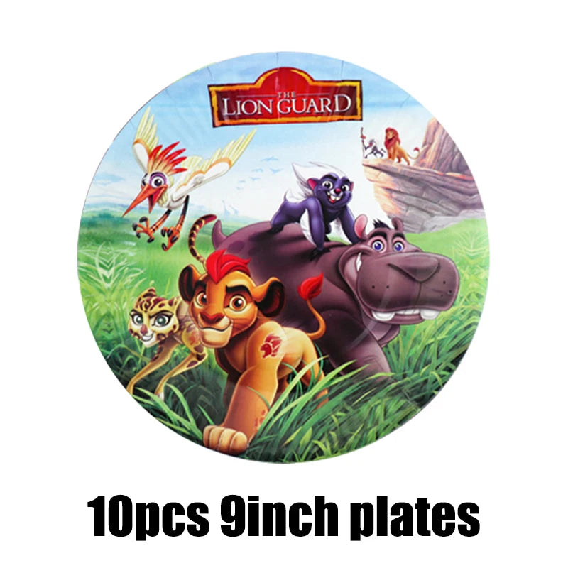 Disney The Lion King Birthday Party Decoration New Plates Cups Napinks Tablecloth King Lion Birthday Balloon Party Favor Balloon