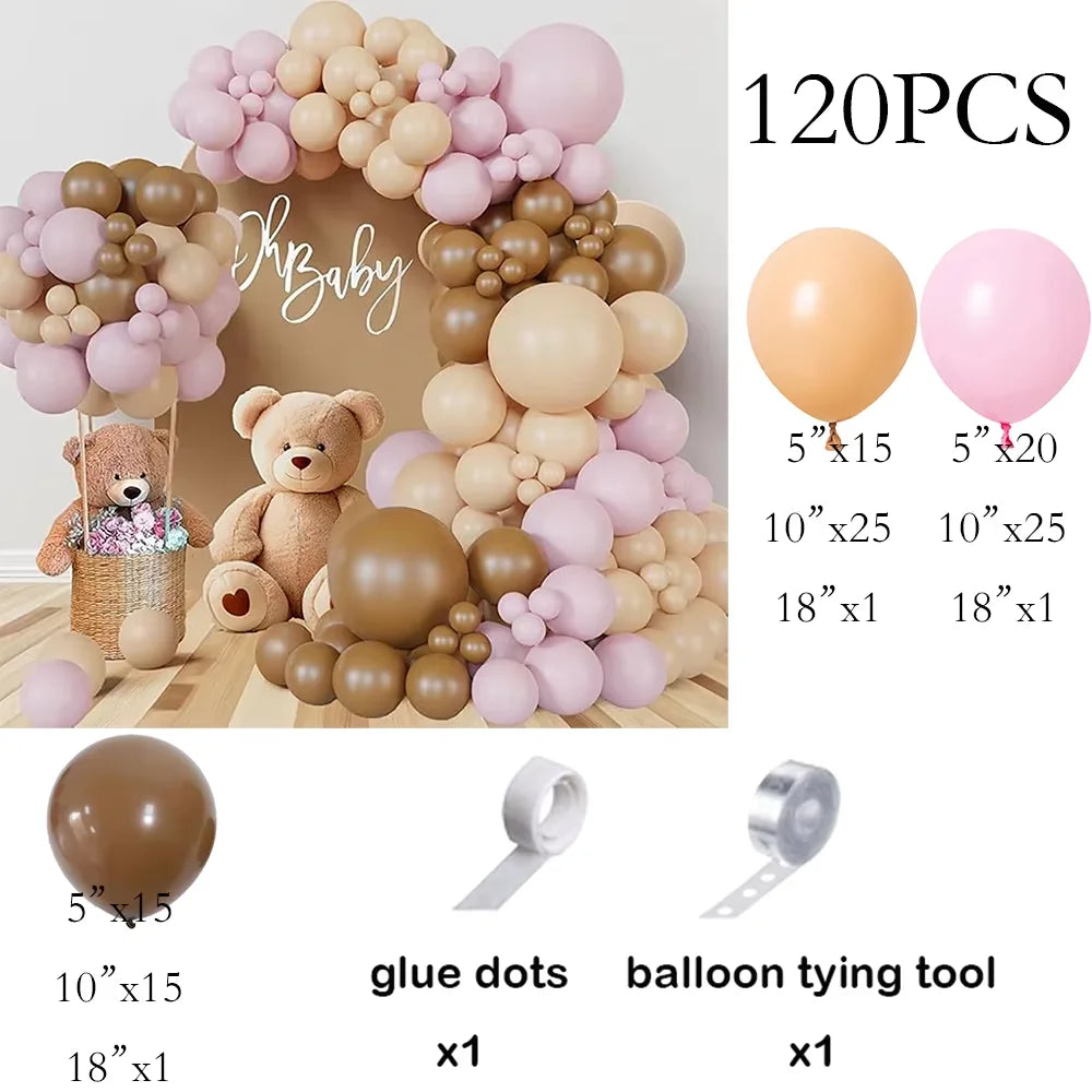 Nude White Sand Balloons Arch Kit Skin Gold Balloon Garland Kids Birthday Party Baby Shower Wedding Graduation Decoration Globos