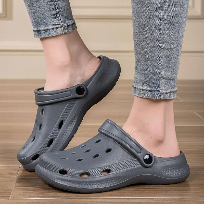 Summer Men Clogs Sandals Men's and Women's Leisure Slippers Beach Slides Home Garden Shoes Outdoor Sandals Plus Size 46 47 48