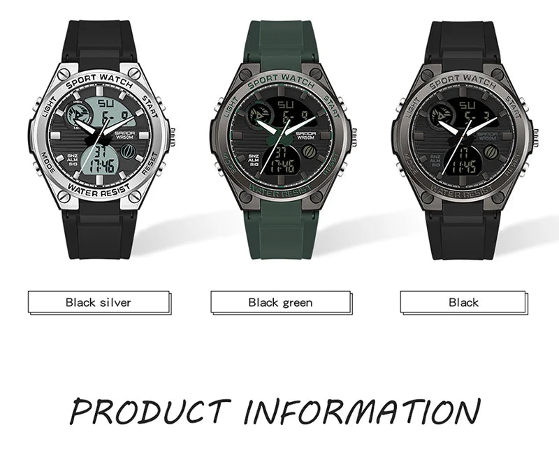 SANDA Girl Electronic Top Brand G Style LED Digital Watch Women Sport Chronograph Lady Quartz Wristwatch 50m Waterproof Female
