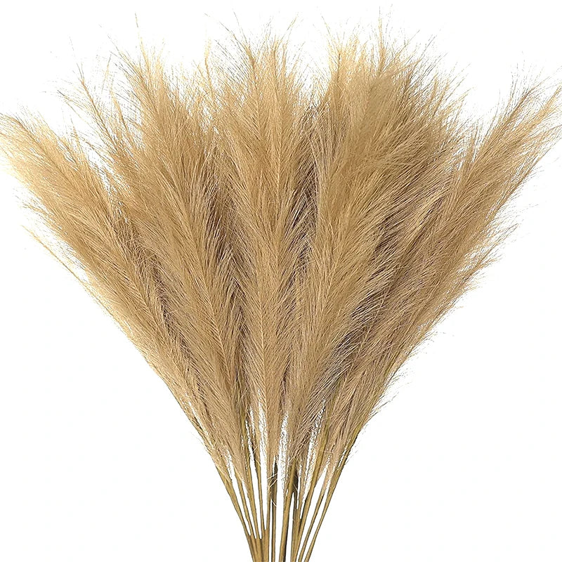 5/10pcs Artificial Pampas Boho Flowers Artificial Reed Ins Wind Bouquet Imitation Flowers Fake Plant Wedding Decoration Flowers
