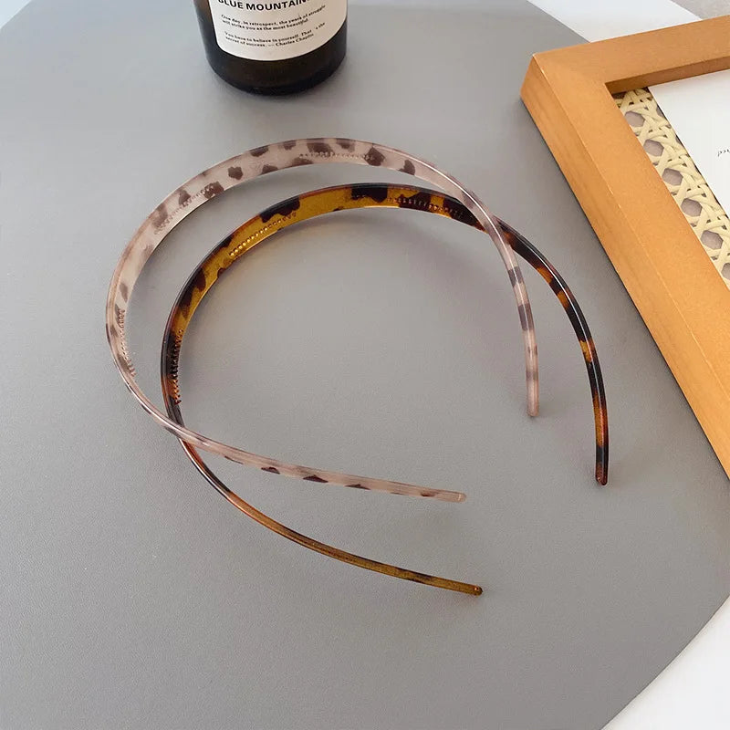 Fashion Sunglasses shaped Headband Anti-Slip Acrylic Hairbands for Women Invisible Hair Hoops Fixed Headband Hair Accessories