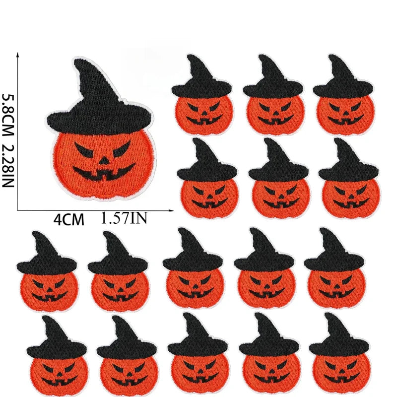 10/23PCS Wholesale Lots/set of Horror Ghost Haunted House Mummy Patch  Embroidery DIY Cloth Sticker Badge Ironing Jeans/cloak