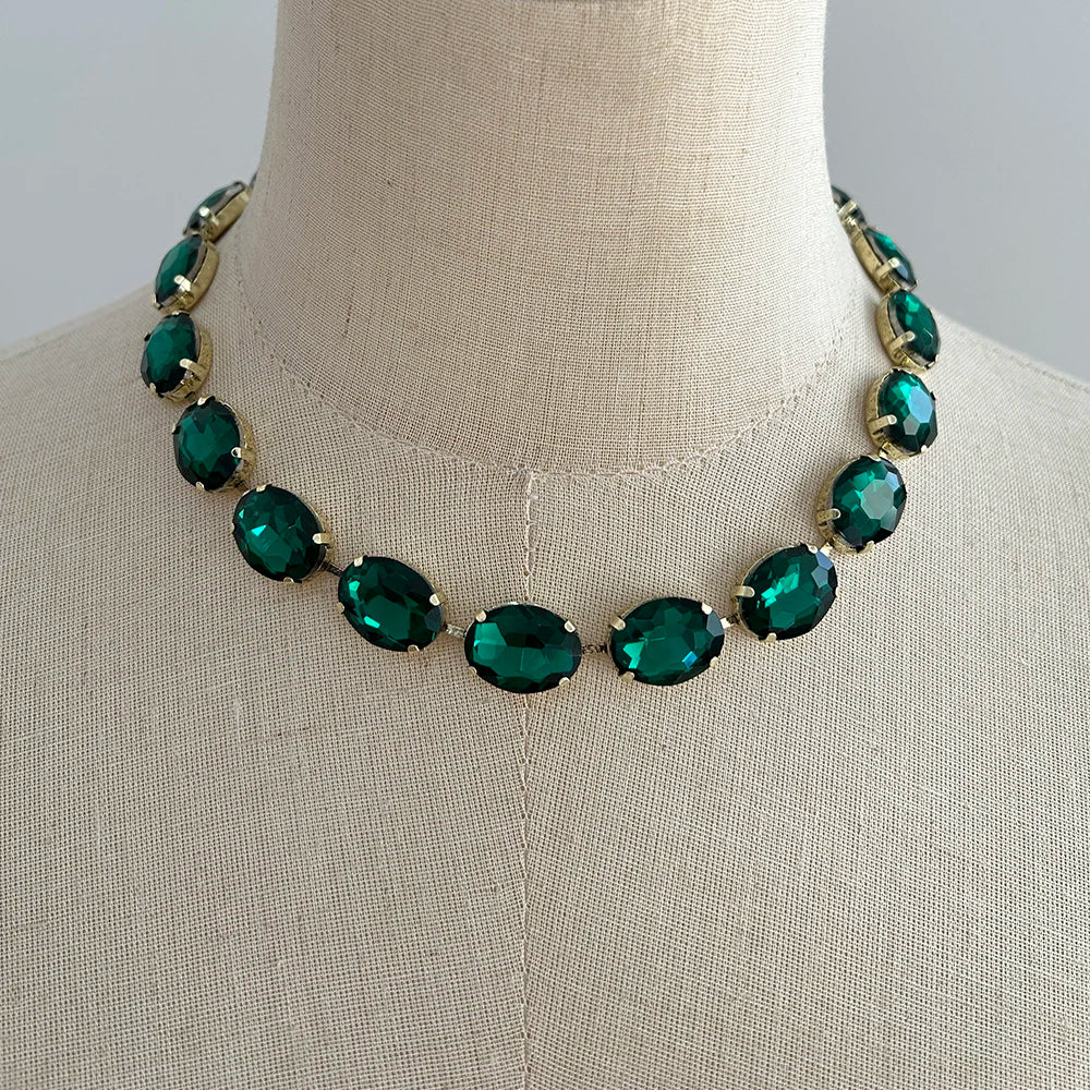 Luxury Shiny Crystal Claw Chain Necklace Multi-Color Optional Bohemian Exaggerated Clavicle Chain Big Bib Necklace Wholesale