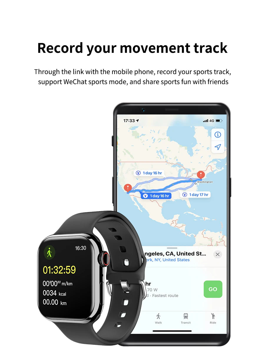 2026 Series 10 Watch 10 GPS Smart Watch Memory Music Video Bluetooth Call Heart Rate Waterproof NFC Smartwatch For Apple Android
