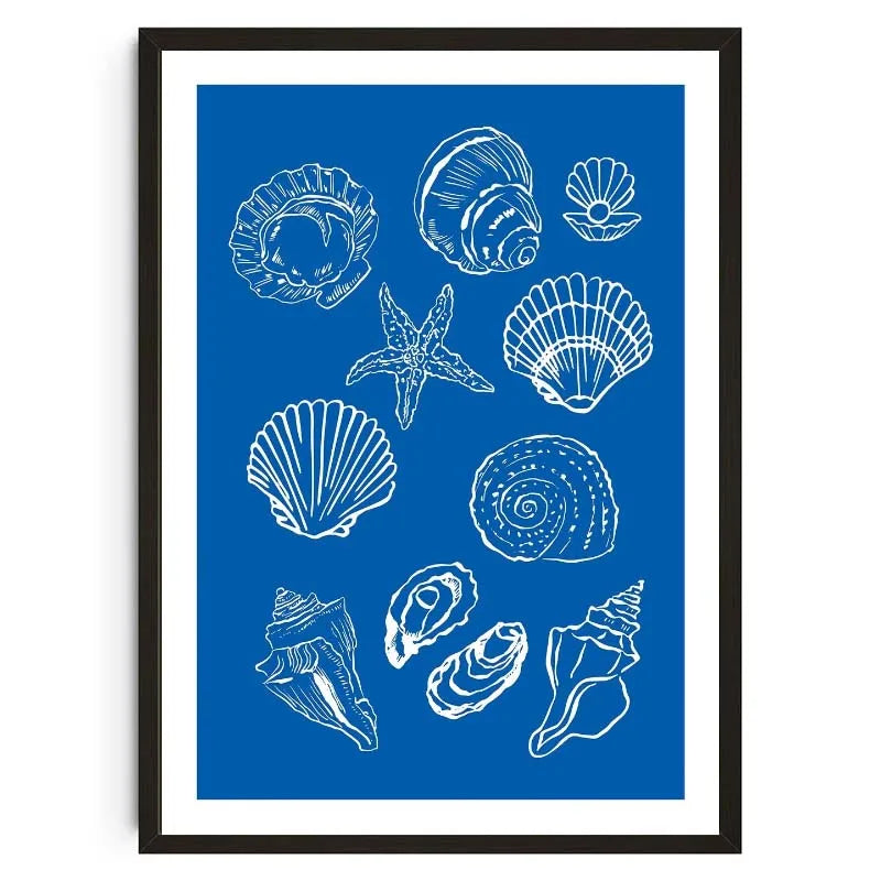 Seashells Meet Me At The Beach Poster Summer Sea Bikini Coastal Quotes Canvas Painting Trendy Wall Art Room Home Decor