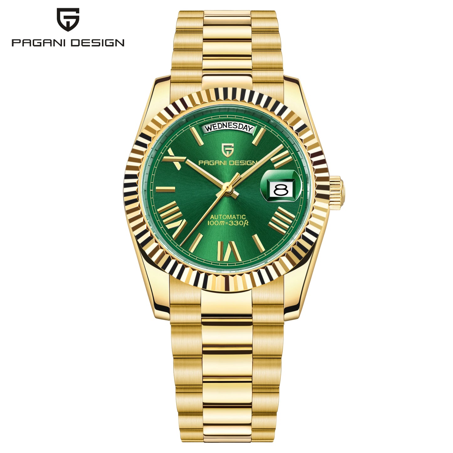 PAGANI DESIGN 2026 New Enamel Dial DD36 Luxury Silver Gold Automatic Watch For Men AR Sapphire crystal Mechanical Wristwatch Men