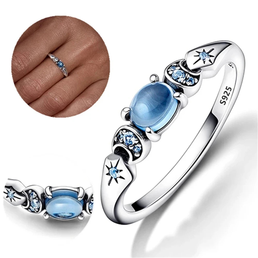 New White Series Original 925 Sterling Silver Women Finger Rings for Women Silver Daisy Mom heart Zirconia Stone Luxury Jewelry