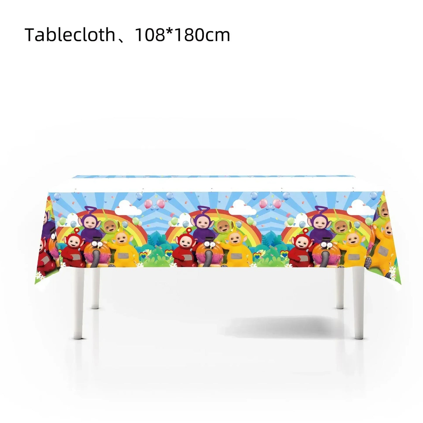 Teletubbies Birthday Party Decoration Tableware Set Paper Plates Balloons Banner Tablecloth For Kids Baby Shower Party Supplies